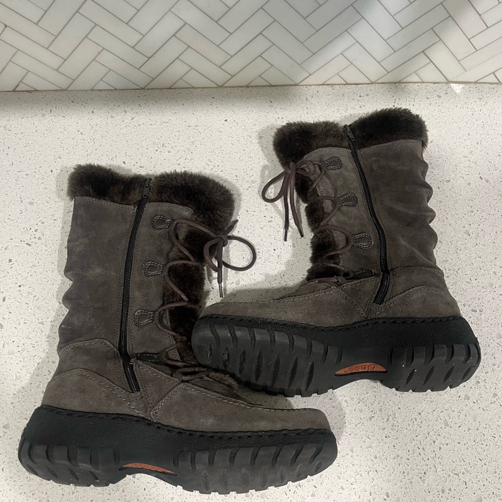 Bass Snow Boots Grey Size 9M - Picture 5 of 10